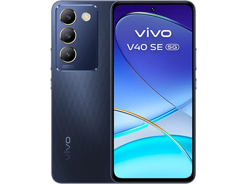 Móvil - vivo V40 SE, Crystal Black, 256GB, 8GB RAM, 6.67" AMOLED, Snapdragon